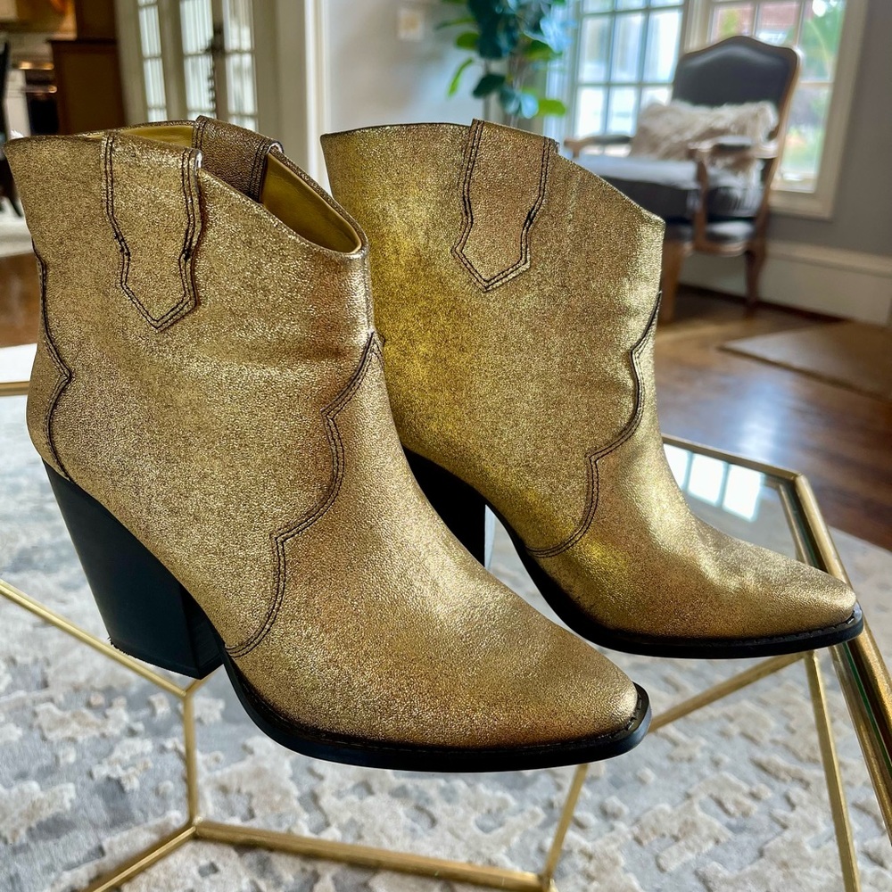 Chinese Laundry Gold Boots